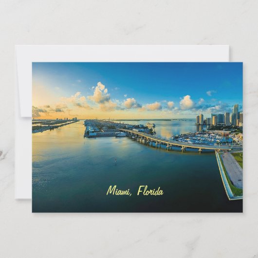 Miami, Florida, panoramic view, シーズンカード (正面)