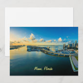 Miami, Florida, panoramic view, シーズンカード (正面/裏面)