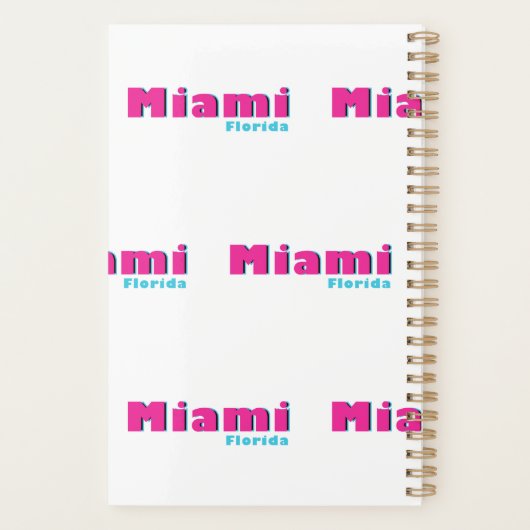 Miami, Florida Planner プランナー手帳 (裏面)