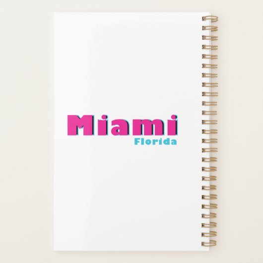 Miami, Florida Planner   プランナー手帳 (裏面)
