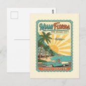 Miami, Florida – Retro 1950s Style ポストカード (正面/裏面)