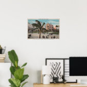 Miami, Florida - View of Bayfront Park & Hotels ポスター (ホームオフィス)