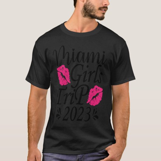 Miami Girls Trip 2023 Bachelorette Party Tシャツ (正面)