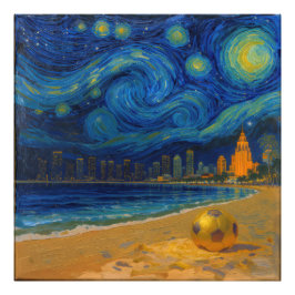 Miami Golden Shore Soccer Fine  フォトプリント