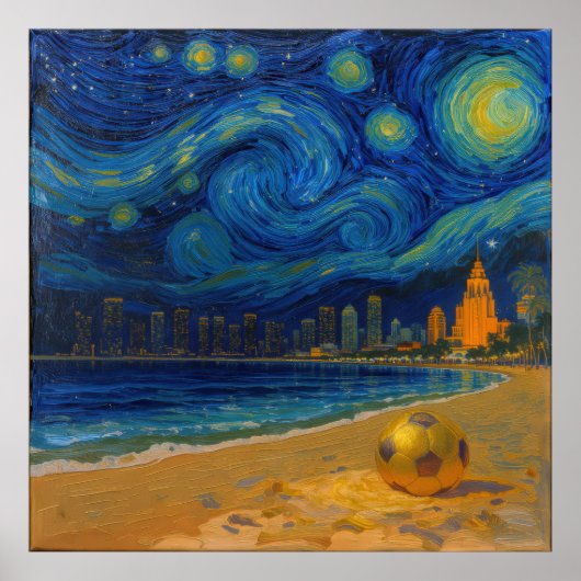 Miami Golden Shore Soccer Fine  ポスター (正面)