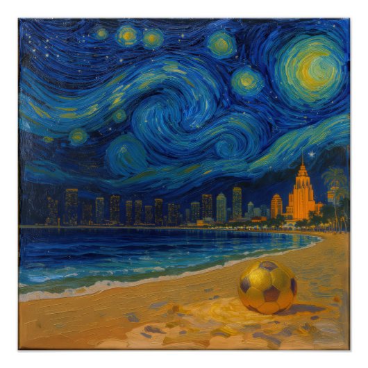 Miami Golden Shore Soccer Fine  ポスター (正面)