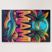 Miami Heat – A Vibrant Fusion of Tropical Energy ジグソーパズル (横)