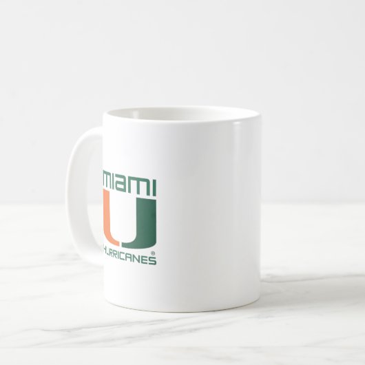 Miami Hurricanes コーヒーマグカップ (正面左)