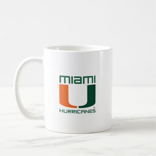 Miami Hurricanes コーヒーマグカップ (左)