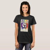 Miami LGBTQ Pride Rainbow Flag Resist Fist Proud L Tシャツ (正面フル)