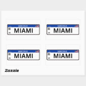 Miami Mercosur 長方形シール (シート)