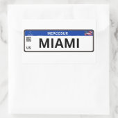 Miami Mercosur 長方形シール (バッグ)