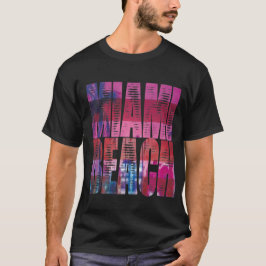 miami night beach fun style tシャツ