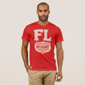 Miami Paradise Found Florida Graphic Tシャツ (正面フル)