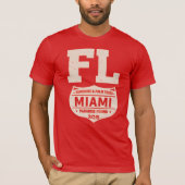 Miami Paradise Found Florida Graphic Tシャツ (正面)