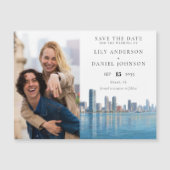 Miami Photo Wedding Save The Date マグネット招待状 (正面)