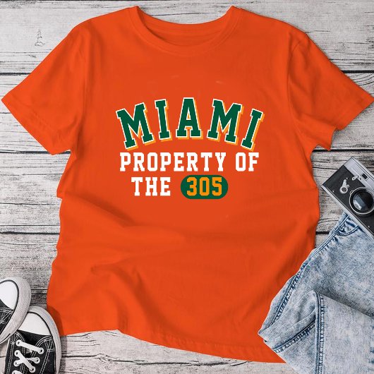 Miami Property of the 305 Orange T-Shirt | Men’s Tシャツ