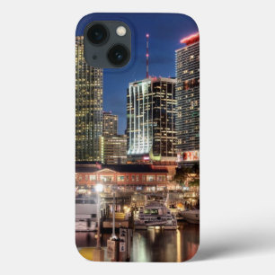 Miami skyline city in Florida iPhone 13ケース