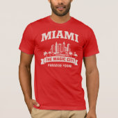Miami Skyline Magic City Graphic Tシャツ (正面)