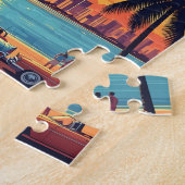 Miami Skyline Sunset ジグソーパズル (側面)