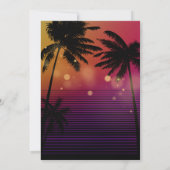 Miami Summer Girls Weekend Bachelorette Party 招待状 (裏面)