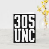 Miami unc 305 area code proud mia uncle  カード (黄色い花)