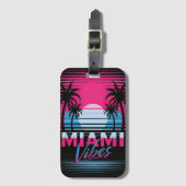 Miami Vibes ラゲッジタグ (正面縦)