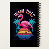 Miami Vibes Summer Flamingo Design-63454 ノートブック (裏面)