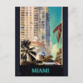 Miami vintage poster  ポストカード (正面)