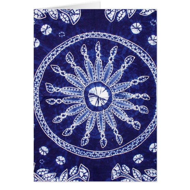 Miaoのインディゴの絞り染め#4 (正面)