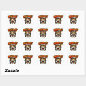 Miaow!! | Funny Cat Sticker for Cat Lovers スクエアシール (シート)