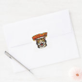 Miaow!! | Funny Cat Sticker for Cat Lovers スクエアシール (封筒)