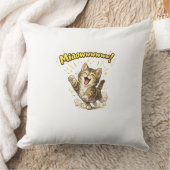Miaowwwww! | Funny Cat Throw Pillow for Cat Lovers クッション (ブランケット)