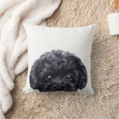 miartによる黒いトイプードルのオリジナル クッション (ブランケット)
