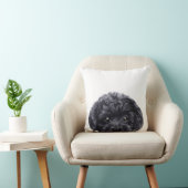 miartによる黒いトイプードルのオリジナル クッション (椅子)