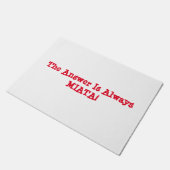 Miataのドアマット: "答えはMIATA常にです! " ドアマット (アングル)