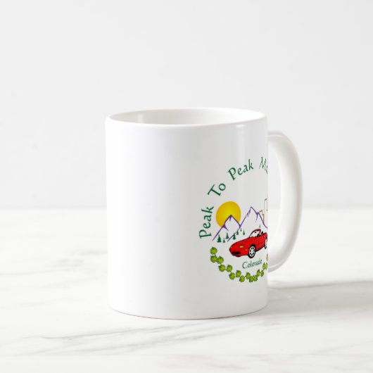 Miataのピーク間のマグ コーヒーマグカップ (正面右)