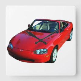 MIATAの時計 スクエア壁時計