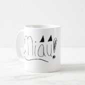 Miau! Mugg コーヒーマグカップ (正面左)