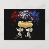 MicとMacの7月の夜のピクニックはがき ポストカード (正面)