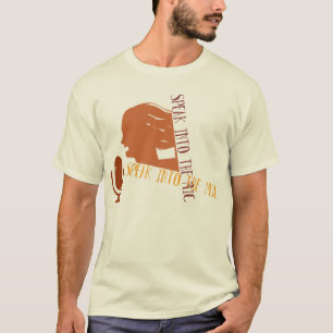 MICに話して下さい Tシャツ