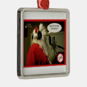 micのオーナメントのサンタ メタルオーナメント (右)