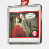 micのオーナメントのサンタ メタルオーナメント (左)