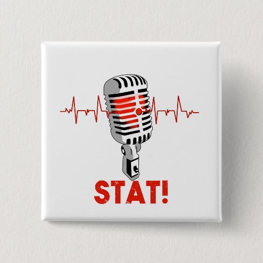 micのロゴを落として下さい 缶バッジ (正面)