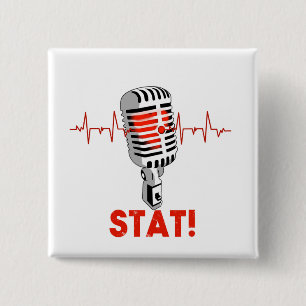 micのロゴを落として下さい 缶バッジ