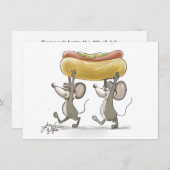 Mic及びMacのPicnic/BBQの7月4日の招待状 招待状 (正面/裏面)