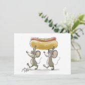 Mic及びMacのPicnic/BBQの7月4日の招待状 招待状 (スタンド正面)