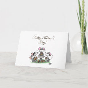 Mic、MacおよびMoeの幸せな父の日 カード
