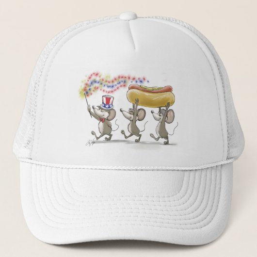 Mic、Mac&萌のHappy 4th of July Hat キャップ (正面)