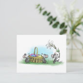 Mic, Mac and Moeのハッピーイースター シーズンポストカード (スタンド正面)